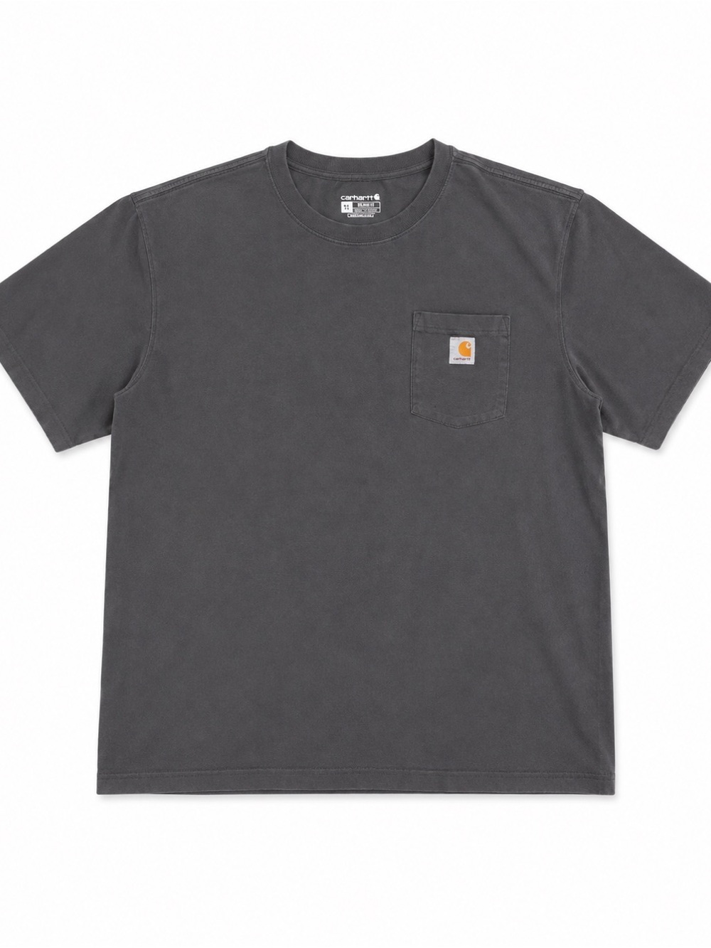 •Vintage• Carhartt Men's Pocket Tee in Charcoal Gray -2XL-